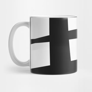 Abstract, Mono, Black and White, Ink, Stripes Mug